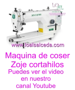 maquinas de coser zoje, maquina de coser  cortahilos, maquina de coser industrial